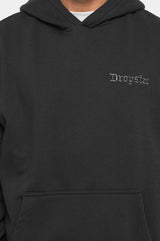 HEAVY OVERSIZE ''CREW LOVE'' HOODIE  WASHED BLACK Schwarz