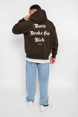 HEAVY OVERSIZE GOT RICH HOODIE CHOCOLATE