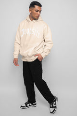 LOGO DESIGN HOODIE COCONUT MILK