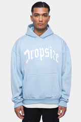 LOGO DESIGN HOODIE BABY BLUE