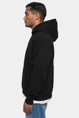 HEAVY OVERSIZE ''MOON INVADERZ'' HOODIE BLACK