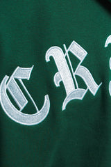 HEAVY OVERSIZE CRIME HOODIE GREEN