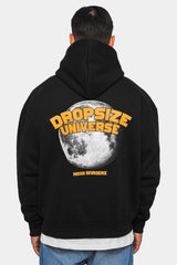 HEAVY OVERSIZE ''MOON INVADERZ'' HOODIE BLACK