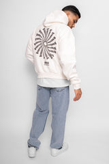 HEAVY OVERSIZE HOODIE TWIST CREAM