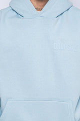 HEAVY OVERSIZE HD PRINT HOODIE BABY BLUE