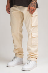 DOUBLE POCKET CARGO PANT BEIGE