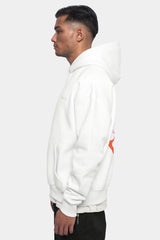 HEAVY OVERSIZE V2 ''CREW LOVE'' HOODIE CREAM WHITE