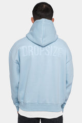 HEAVY OVERSIZE HD PRINT HOODIE BABY BLUE