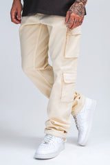 DOUBLE POCKET CARGO PANT BEIGE