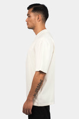 HEAVY OVERSIZE RUBBER PATCH T-SHIRT CREAM WHITE