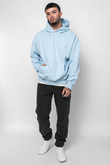 HEAVY OVERSIZE HD PRINT HOODIE BABY BLUE