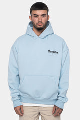 HEAVY OVERSIZE BACKPRINT HOODIE BABY BLUE