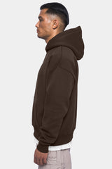 HEAVY OVERSIZE HOODIE CHOCOLATE BROWN