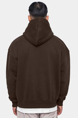 HEAVY OVERSIZE HOODIE CHOCOLATE BROWN