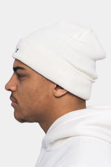 LOGO BEANIE CREAM WHITE