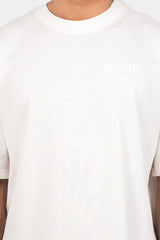 HEAVY OVERSIZE HD PRINT T-SHIRT CREAM WHITE