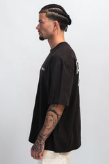 HEAVY WINGS MONUMENT T-SHIRT WASHED BLACK