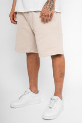 HEAVY SWEAT EMBO SHORT MOON BEAM