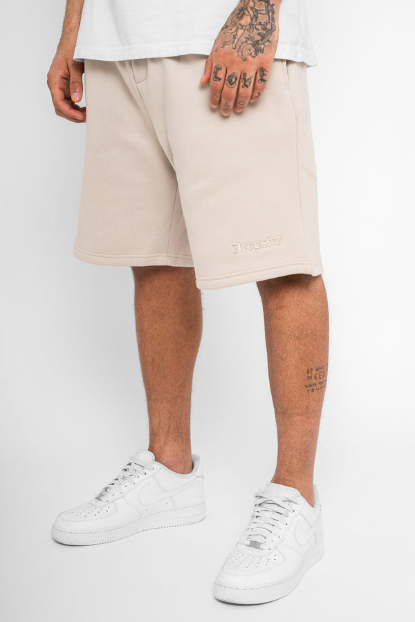 HEAVY SWEAT EMBO SHORT MOON BEAM