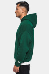 SUPER HEAVY OVERSIZED HD PRINT ZIP-HOODIE GREEN