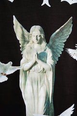 HEAVY WINGS MONUMENT T-SHIRT WASHED BLACK