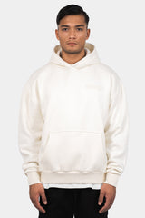 HEAVY OVERSIZE HD PRINT HOODIE CREAM WHITE