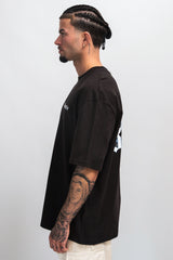HEAVY CLOUD DOVE T-SHIRT WASHED BLACK