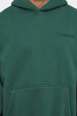 HEAVY OVERSIZE EMBO HOODIE WASHED GREEN