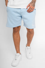 HEAVY SWEAT EMBO SHORT  V2 BABY BLUE