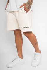 HEAVY SWEAT EMBO SHORT  V2 CREAM WHITE