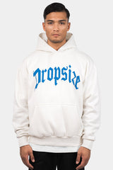 HEAVY OVERSIZE PUFFER PRINT HOODIE WASHED WHITE