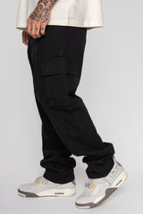 V2 CARGO JEANS SINGLE POCKET BLACK