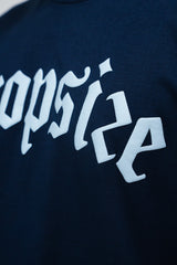 HEAVY OVERSIZE FRONT LOGO T-SHIRT BLACK IRIS