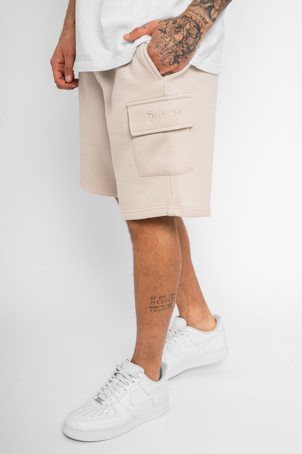 HEAVY CARGO SWEAT SHORT MOON BEAM
