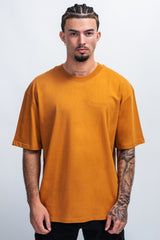 HEAVY OVERSIZE EMBO T-SHIRT PUMPKIN SPICE