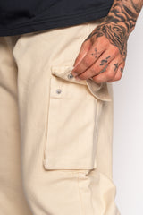 V2 CARGO JEANS SINGLE POCKET BEIGE