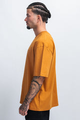 HEAVY OVERSIZE EMBO T-SHIRT PUMPKIN SPICE