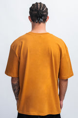 HEAVY OVERSIZE EMBO T-SHIRT PUMPKIN SPICE