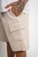 HEAVY CARGO SWEAT SHORT MOON BEAM