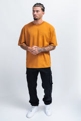 HEAVY OVERSIZE EMBO T-SHIRT PUMPKIN SPICE