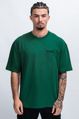 HEAVY OVERSIZE EMBO T-SHIRT GREEN
