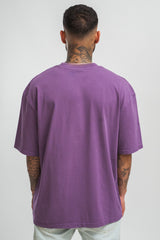 HEAVY HD FRONT LOGO T-SHIRT WASHED PURPLE