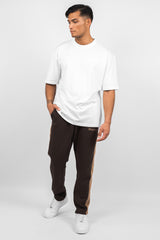 SWEAT JOGGER CHOCLATE BROWN / SAND