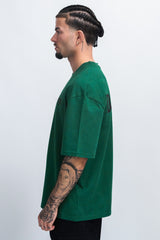 HEAVY OVERSIZE CRIME CLUB T-SHIRT GREEN