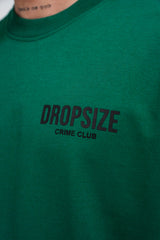 HEAVY OVERSIZE CRIME CLUB T-SHIRT GREEN