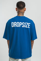 HEAVY OVERSIZE HD PRINT T-SHIRT BLUE/WHITE