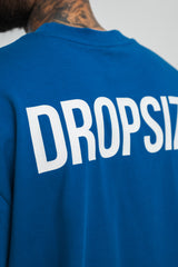 HEAVY OVERSIZE HD PRINT T-SHIRT BLUE/WHITE