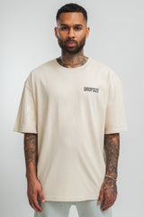 HEAVY OVERSIZE HD PRINT T-SHIRT COCONUT/ STONE