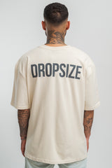 HEAVY OVERSIZE HD PRINT T-SHIRT COCONUT/ STONE