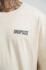 HEAVY OVERSIZE HD PRINT T-SHIRT COCONUT/ STONE